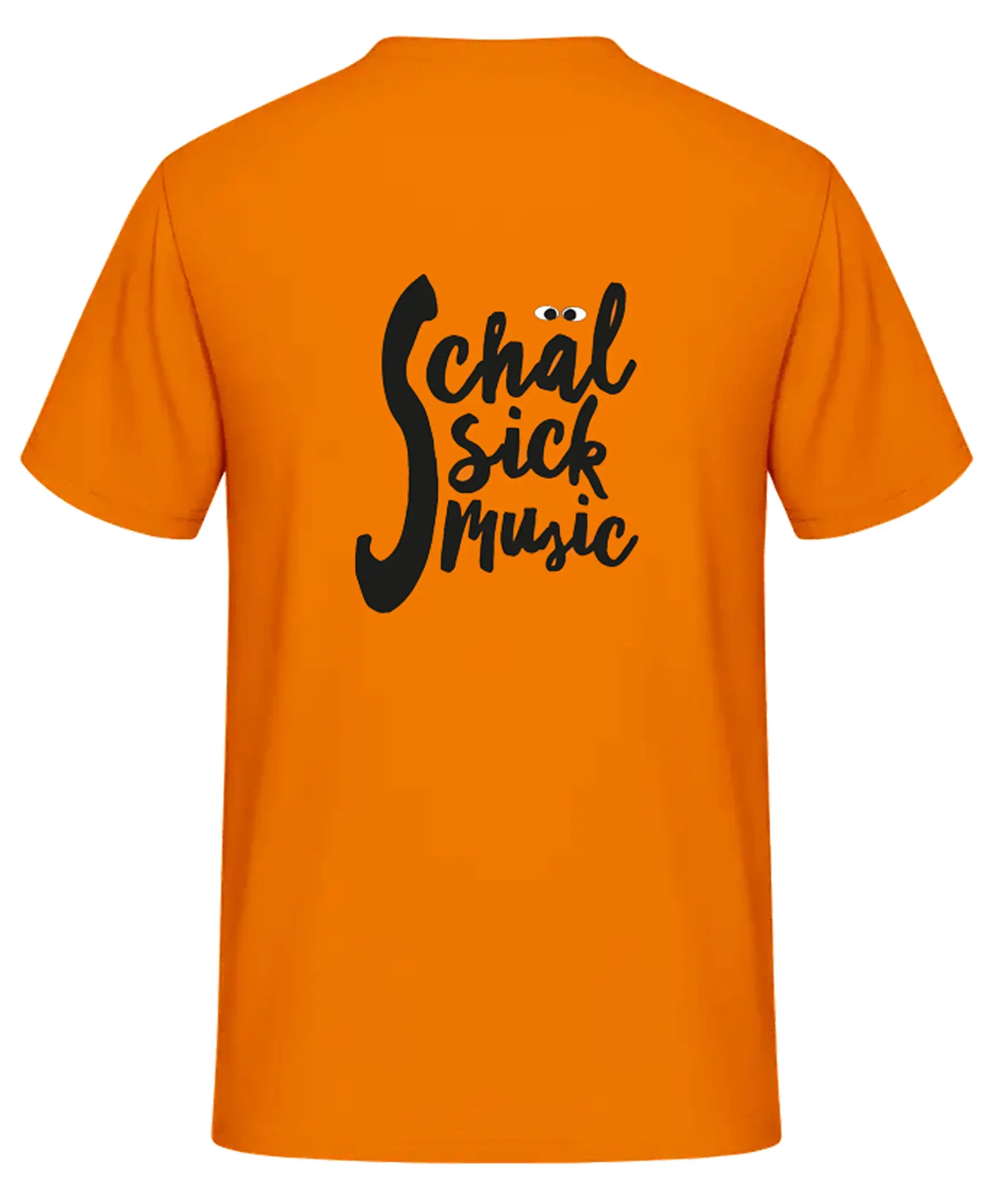 Rückseite des T-Shirts mit Logo Schäl Sick Music
