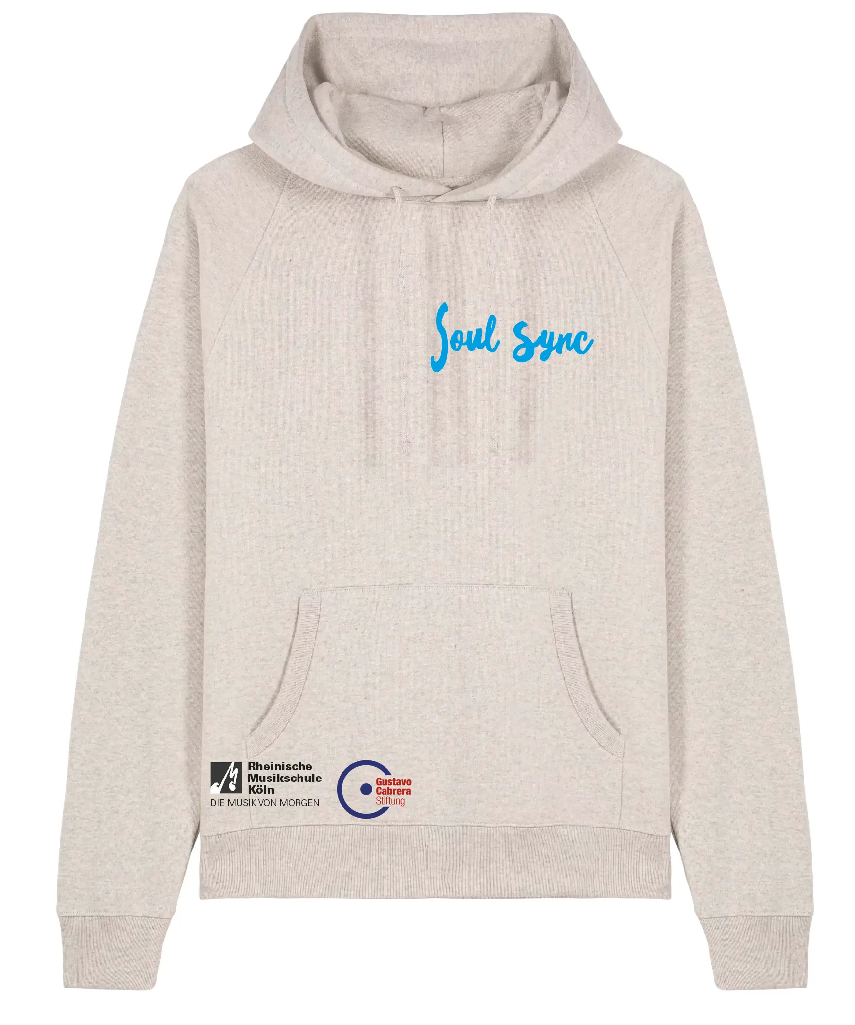 Hoodie vorne mit Logo für den Jugendchor Soul Sync